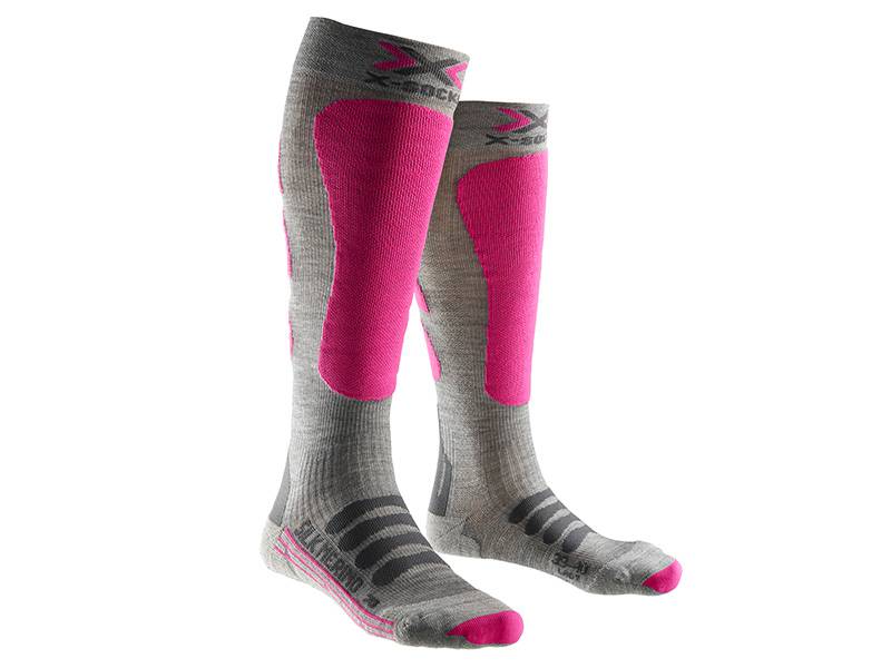 Skarpety X-Socks Ski Silk Merino Lady Grey Fuchsia G361 2019 najlepsza cena