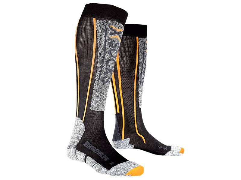 Skarpety X-Socks Ski Silver Adrenaline Black Orange B078 2019 najlepsza cena