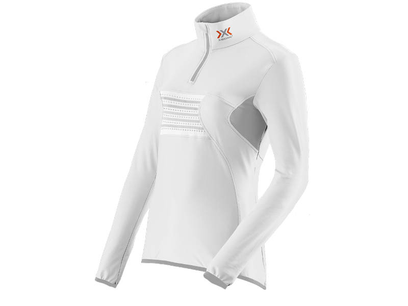 Bluza damska z krótkim zamkiem X-Bionic RACOON FULL ZIP UP UPD White Grey W106 2019 najlepsza cena